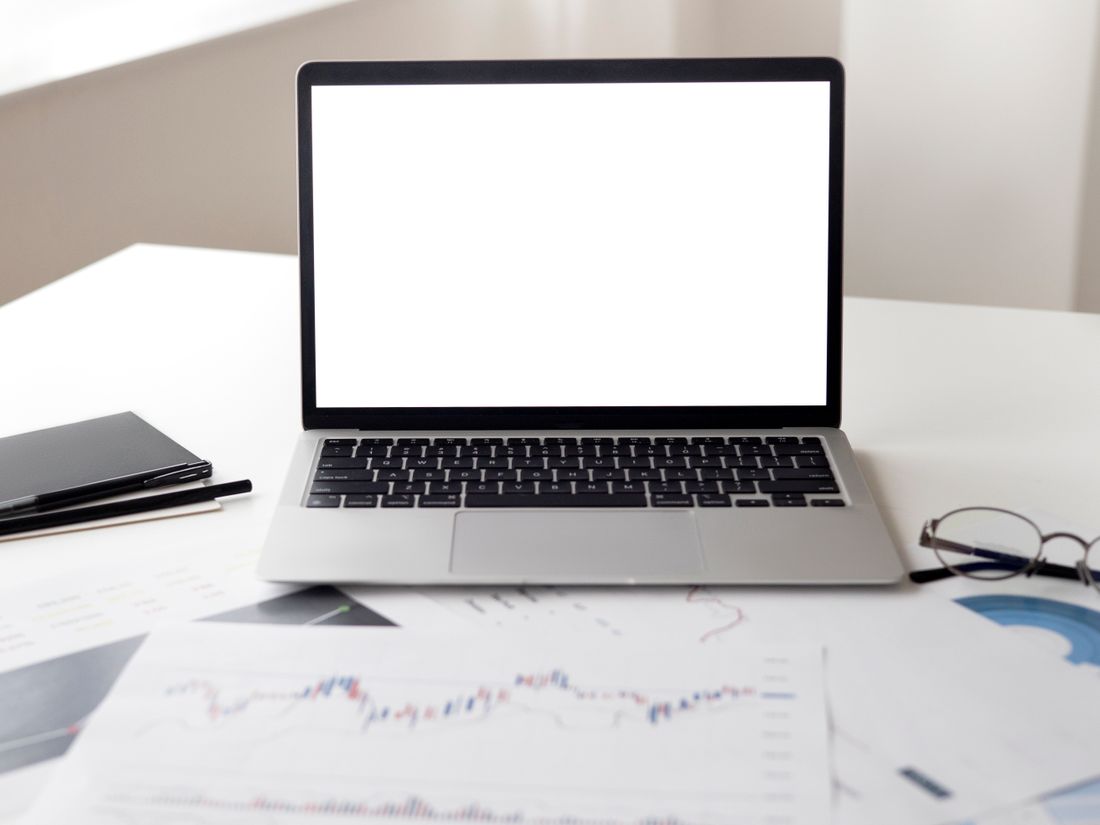 A clinic treatment page and blog article shown on a laptop, with a clear patient-friendly headline and a Google search result snippet ranking on page one, styled in the ClinicsRise navy and teal brand