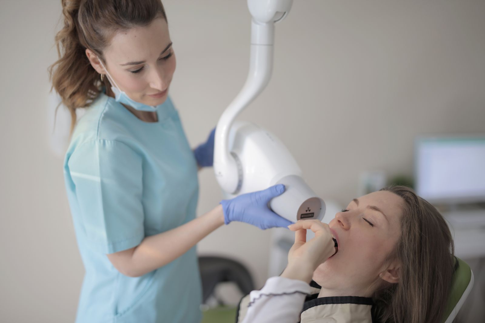 A clinic marketing specialist at work